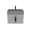 Castello Usa Amazon 24-inch Gray Vanity Set with Gray Top and Black Handles CB-MC-24G-BL-2056-GR - alternate 2